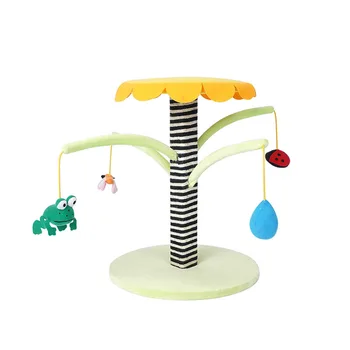 

Pet Cat Scratcher Tower Tree for Cats Scratching Post with Hanging Ball for Cats Furniture Puppy Garden Playing Frame Funny Toy