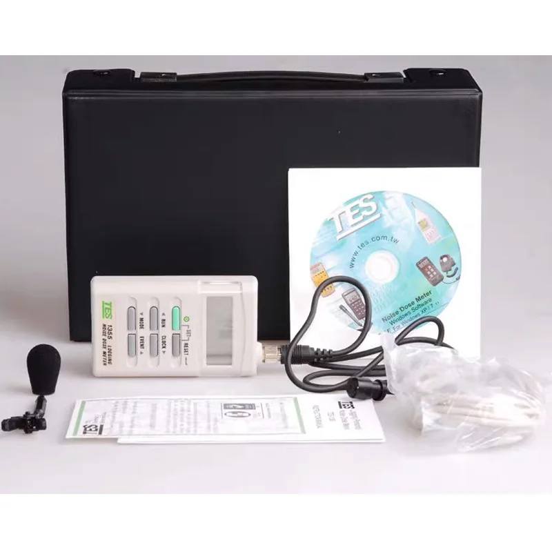 TES1355 RS 232 Datalogging измеритель уровня шума Измеритель звука диапазон измерения 70