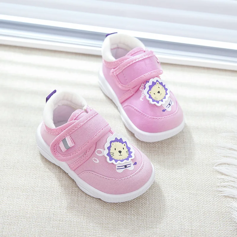 

Spring And Autumn Male Baby Canvas Shoe Soft Bottom Toddler Shoes Anti-slip 0-1-2-Year-Old GIRL'S Nude Shoes Infants Shoe