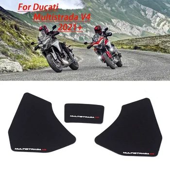 Moto per DUCATI Multistrada V4 S 2021 adesivi serbatoio carburante lato antiscivolo adesivo in gomma impermeabile