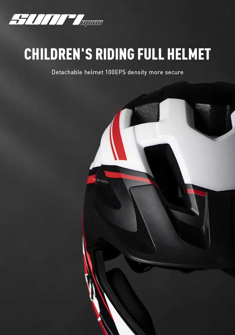 EULANT Casque Integral VTT pour Enfants,Casque Enfant avec Mentonniere