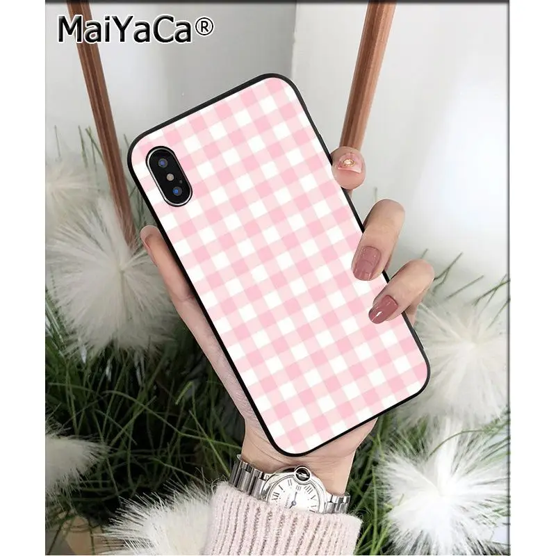 MaiYaCa Клетчатый плед на заказ фото телефон чехол для Apple iphone 11 pro 8 7 66S Plus X XS MAX 5s SE XR мобильные чехлы - Цвет: A15