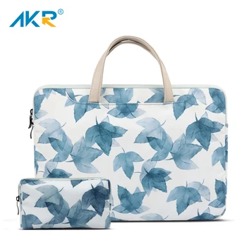 

Waterproof nylon Hand bag Laptop case for MacBook Air 2018 Pro Retina 13.3"15.4 for Xiaomi 12.5" 15.6" leaves Pattern Style 2019