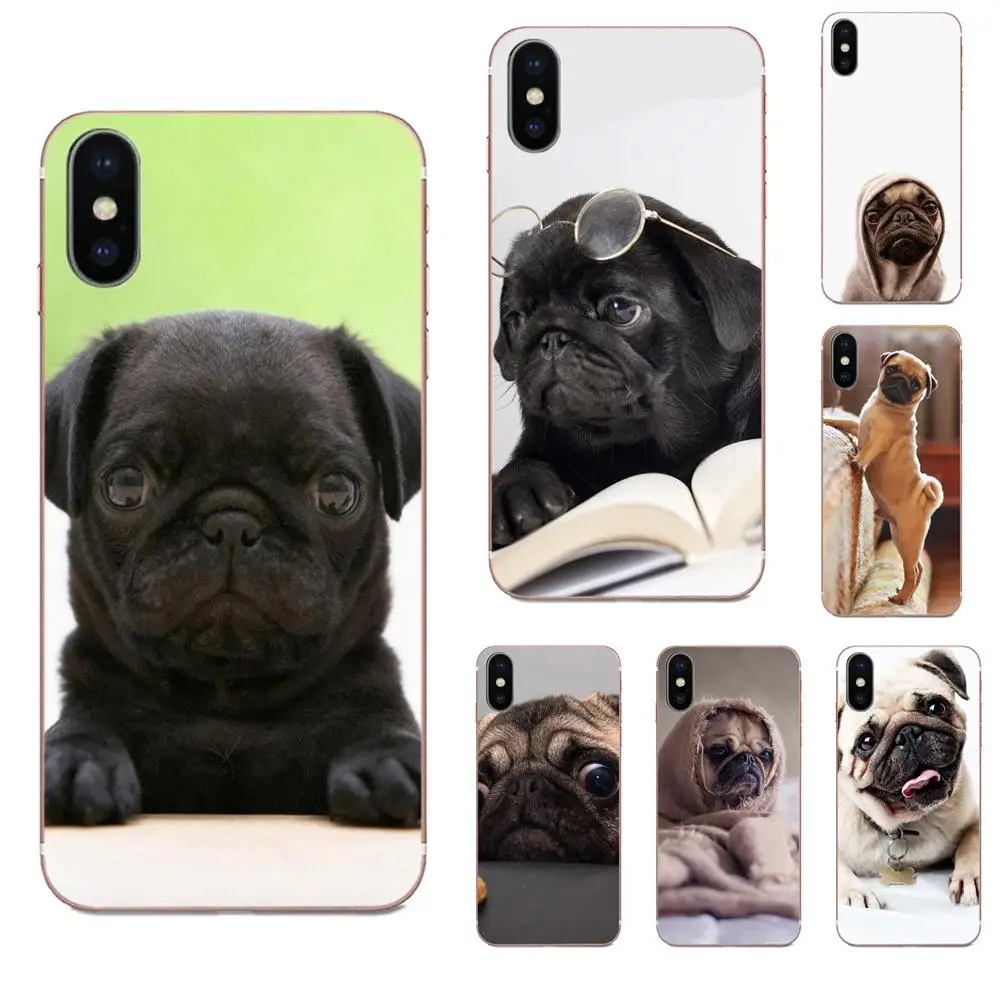 Чехол из ТПУ для Huawei Mate 9 10 20 P P8 P9 P10 P20 P30 P40 Lite Pro Smart 2017 красивые Hd обои Мопсов и собак