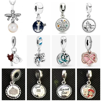

Original 925 Sterling Silver Pendant with Original Engraving Suitable for DIY Bracelet Necklace Woman Jewelry Gift Free Shipping