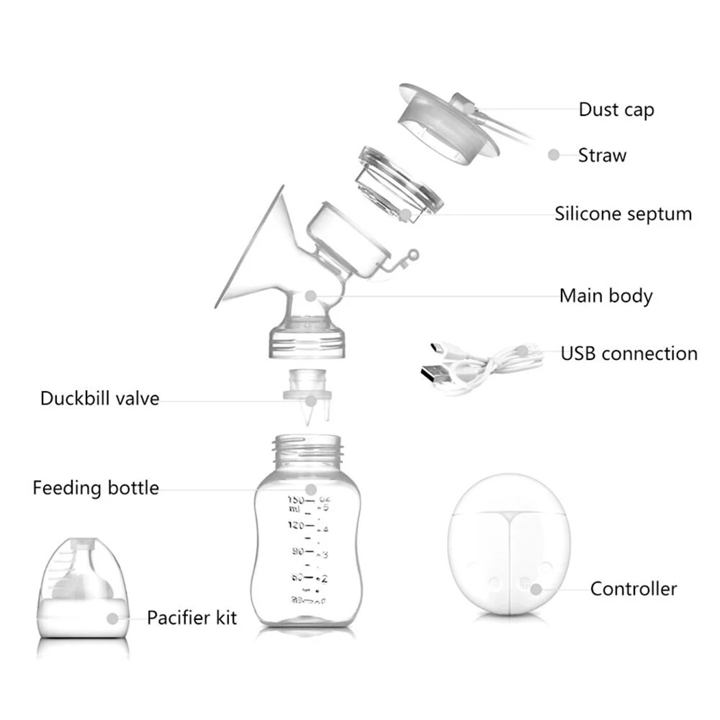 Double intelligent electric hands-free breast pump 20