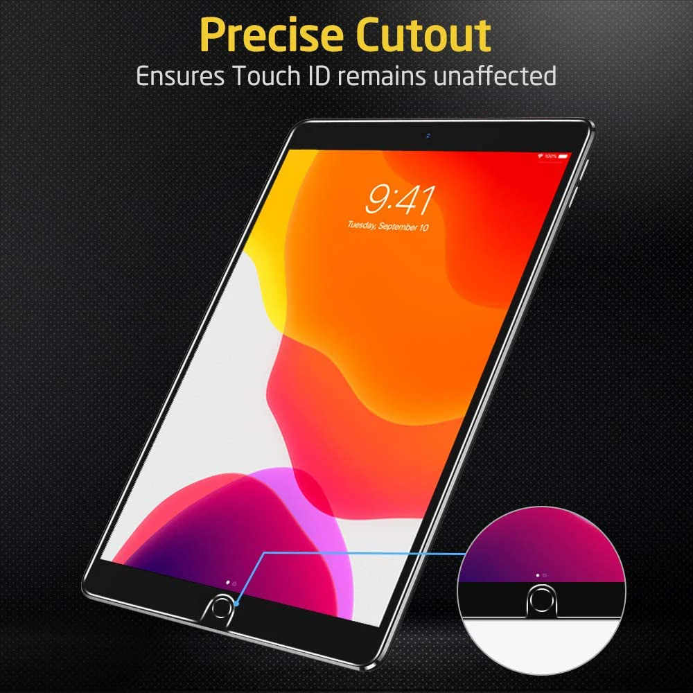 for iPad 9 10.2 inch 2021 Tempered Glass Apple New iPad 9th Generation 10.2 Screen Protector HD 9H Protective Film