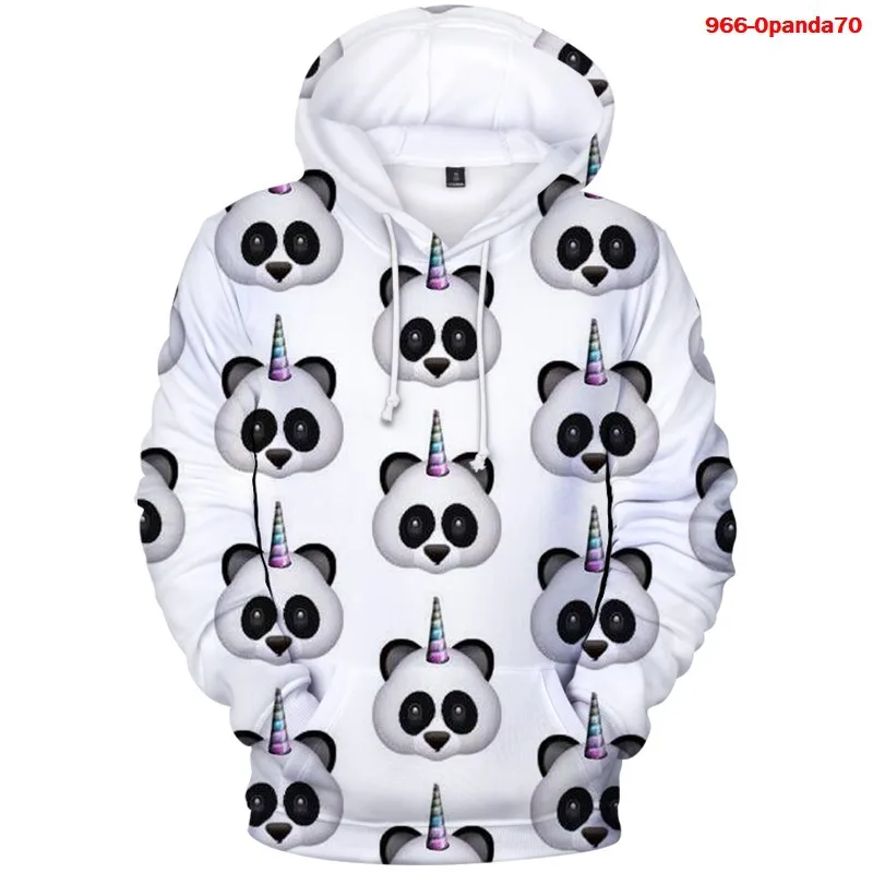 Impressão 3d bonito panda hoodies moletom masculino