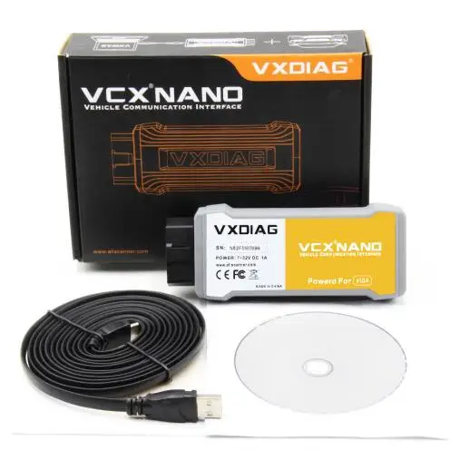 For v-o-l-v-o USB OBD2 ECU программист инструмент автоматический диагностический сканер VXDIAG VCX NANO techstem V14.00.018 для JLR SDD V158 ODIS V5.1.5 для VAG OBD - Цвет: For v-o-l-v-o USB