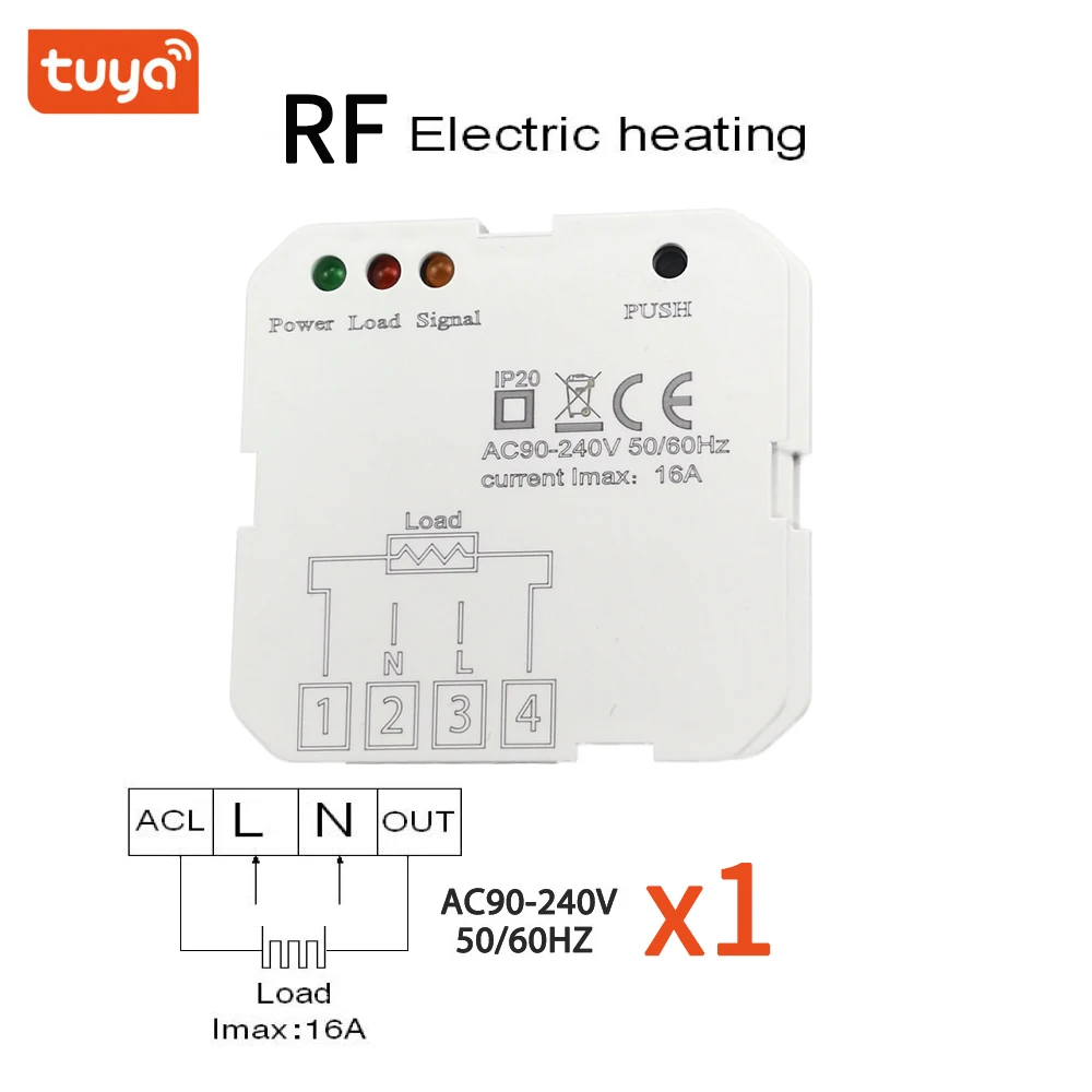  Tuya - Termostato inalámbrico para caldera de gas con WiFi, RF,  controlador de temperatura para calefacción de piso para el hogar, funciona  con Smart Life Google Home Alexa (color blanco T9W) 