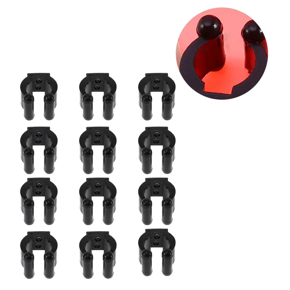 12 шт. пластиковые прочные черные высококачественные стойки для хранения удочек