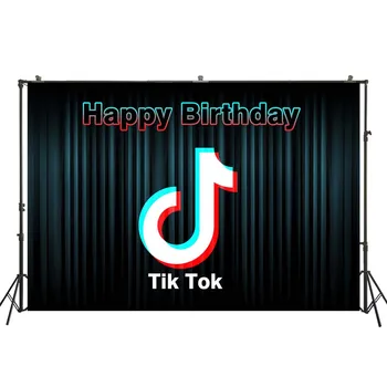 

Musical Symbol Tok Tik Background Beating Audio Frequency Birthday Party Photography Backdrop Photo Studio Props W-4212