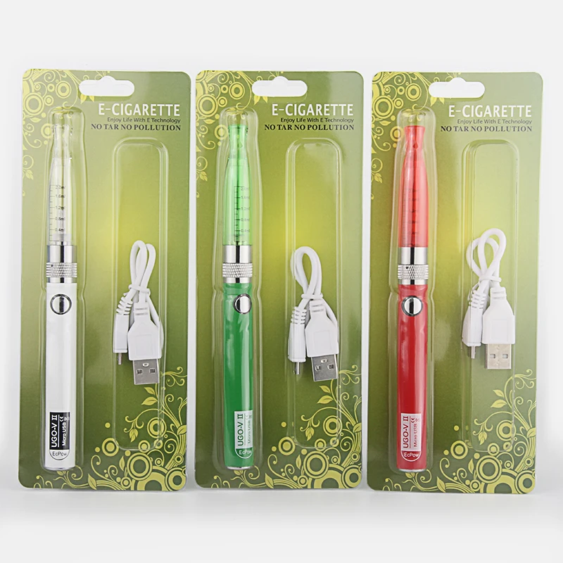Ugo h2 Vape комплект UGO V II V2 Vape ручка 650/900 мАч 510 аккумулятор GS H2 атомайзер электронная сигарета испаритель блистерный стартовый комплект
