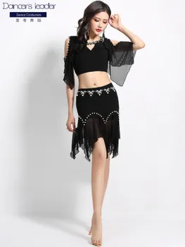 

2020 new style summer belly dance practice costume female beginner oriental dance sexy short skirt