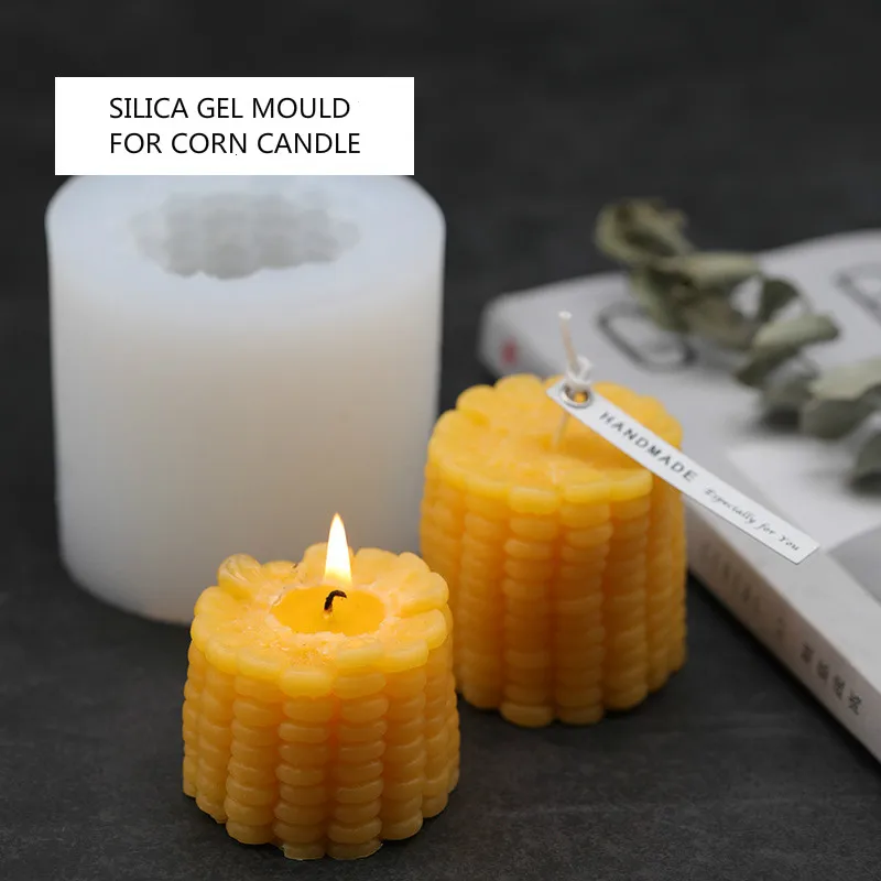 3d Sweet Corn Candle Mould Simulation Food Silicone Mould Scented Candle Diy Material Baking