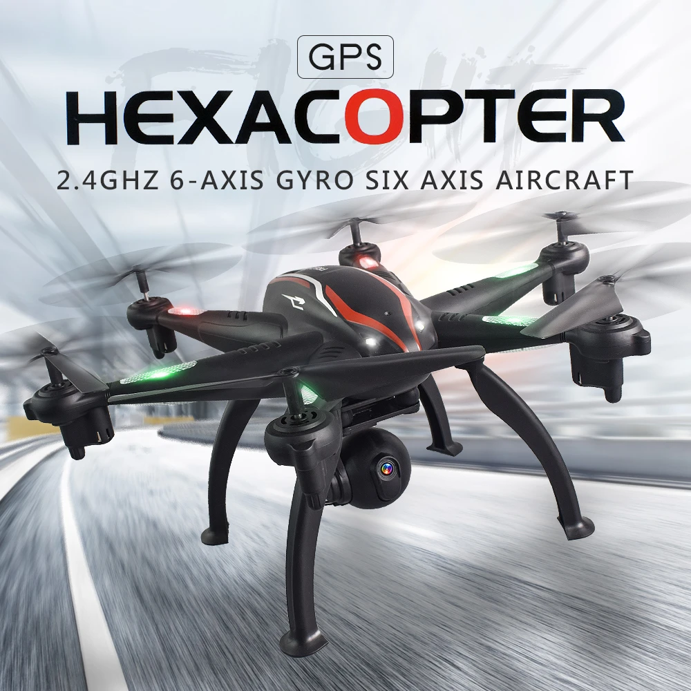 the l100 6 axis dual gps drone