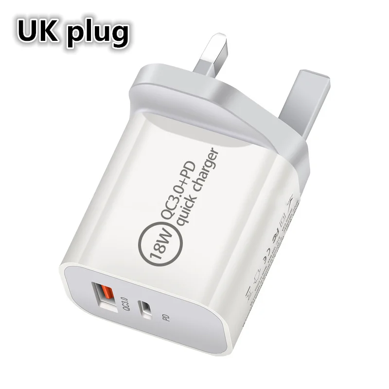 Fast Charging PD AU UK US EU plug Charger for iPhone 11pro max USB Type C Travel Power Adapter Europe Australia New Zealand usb c 30w