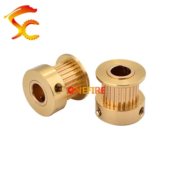 

Brass MXL 24 teeth Timing Pulley Bore 8mm for belt width 9mm MXL-24teeth Copper MXL Pulley 24 teeth