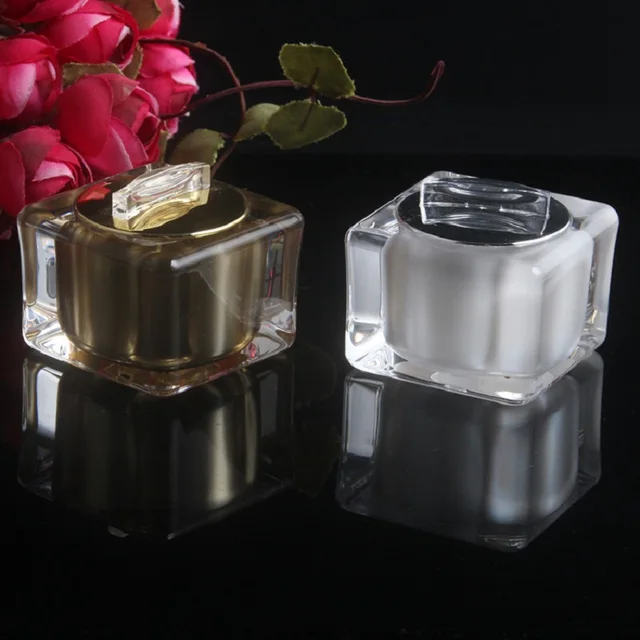 5g Pearl White/Gold Acrylic Jar Bottle Pot: A Luxurious Container for Your Precious Cosmetics!