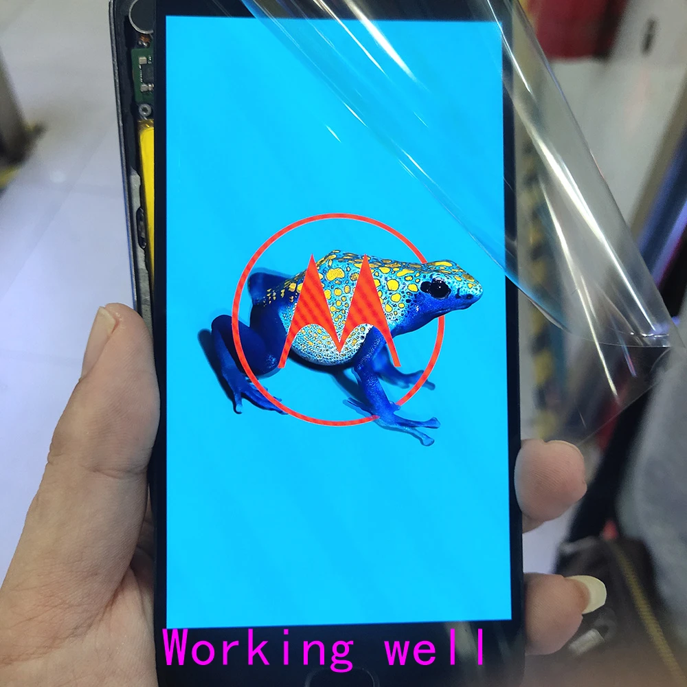 B Качество для Moto Z2 Forc ЖК-дисплей сенсорный экран дигитайзер Рамка для Moto Z2 Force XT1789 проблема ожога уже используется