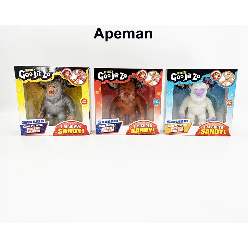 Горячие GOO Jit Zu Hero Мягкие игрушки милые мягкие животные Лев Акула крокодил орангутан опционально антистресс сжимаются куклы игрушки Squishys