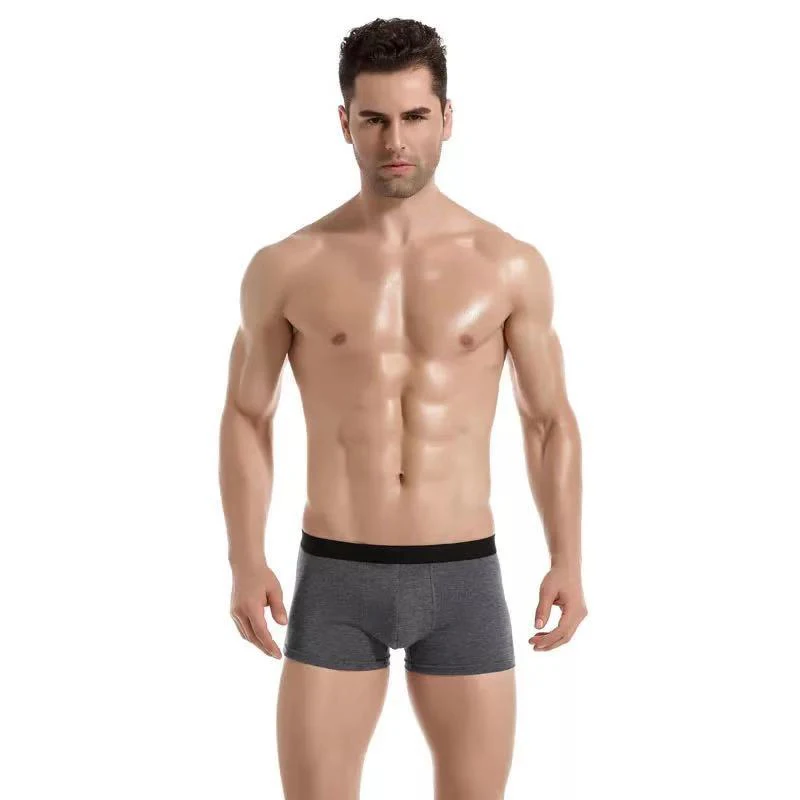 8Pcs/Lot Underpants Cotton Men Boxers Pure Man Shorts Comfortable Solid Shorts Boxers Male Breathable Panties Underwear
