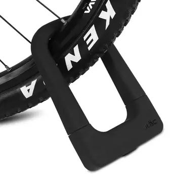 

Bicycle Silicone U-Lock Mountain Bike Anti Theft Lock Universal Aluminum Waterproof Anti-Collision Bicycle Lock Accessories