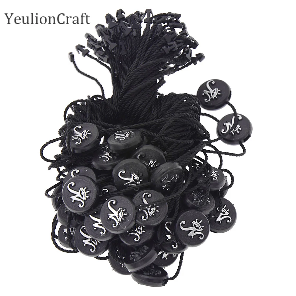 1.5 x 1.5cm YeulionCraft 50 шт. Ретро квадратные круглые пряжки этикетки для одежды сумки бирки карты Diy ручной работы - Цвет: 1.5 x 1.5cm
