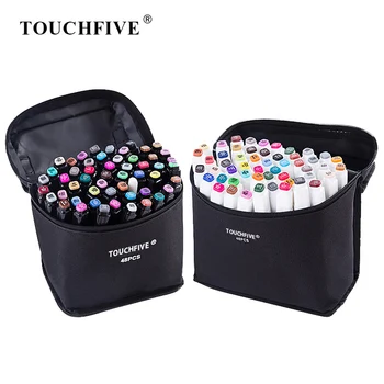 

TouchFIVE 30/40/60/80 Color Marker Pen Manga Drawing Markers Pen Alcohol Based Sketch Felt-Tip Oily Brush Pen Art Supplies