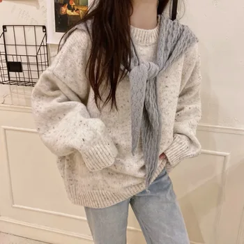 

2020 New Pure Color Scarf for Women Autumn and Winter Korean All-Matching Student Thickened Long Section Scarf for Women Fashion