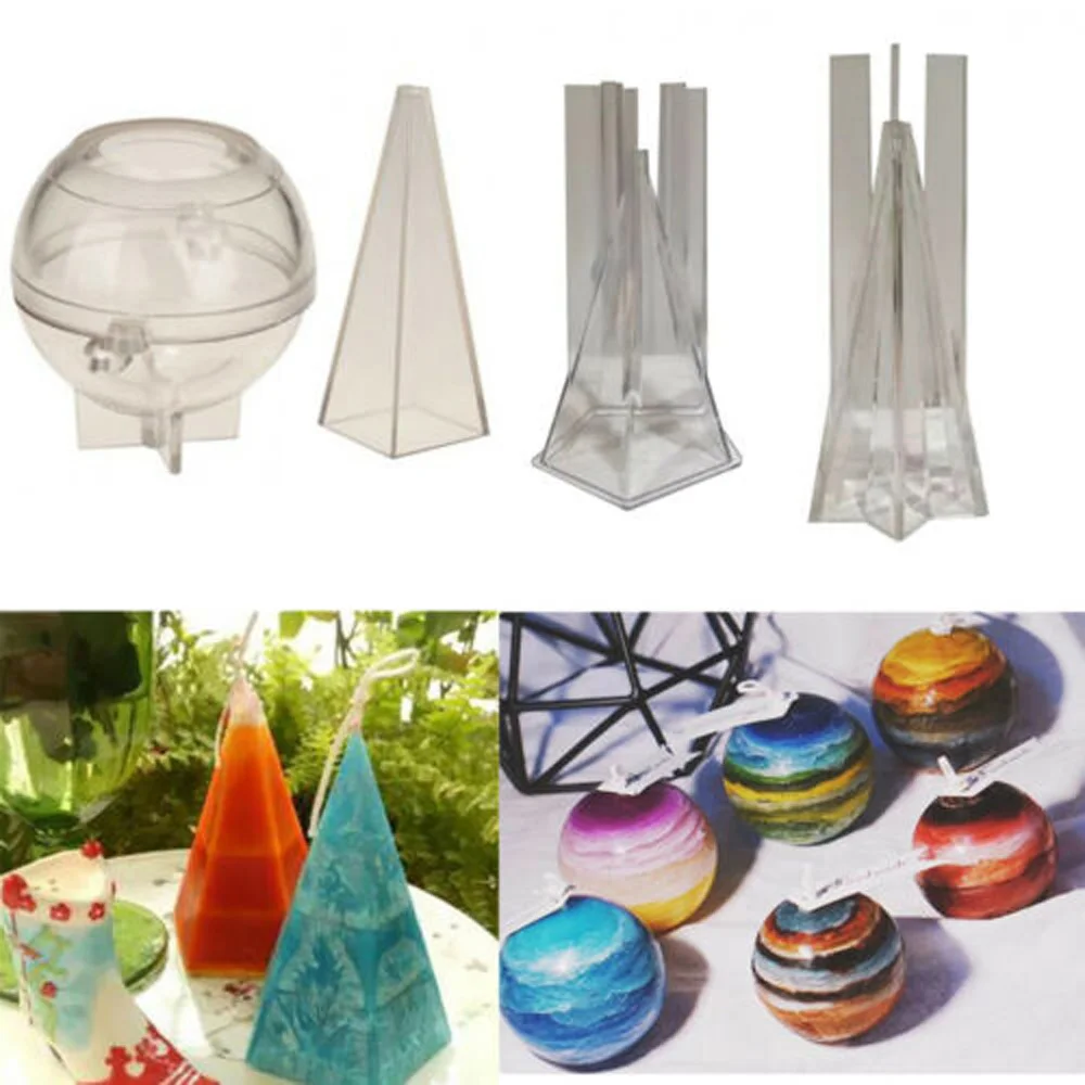 1 шт. формы для свечей пластиковые ручного изготовления многоразовые мыла тортов