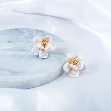 Vanssey модные ювелирные изделия Camelia ручной работы из натурального барочного жемчуга кубического циркония серьги гвоздики вечерние аксессуары для женщин Новинка