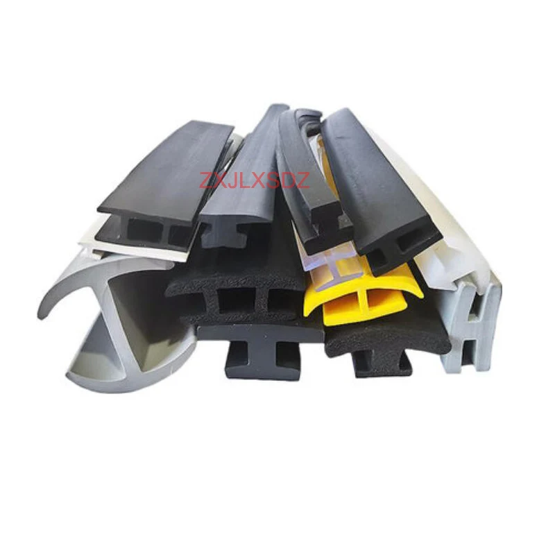 1 Meter H type rubber seal strip weatherstrip glass shock absorption