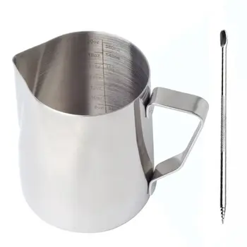

Stainless Steel Milk Frothing Pitcher Espresso Coffee Barista Craft Latte Cappuccino Milk Cream Cup Frothing Jug Pitcher