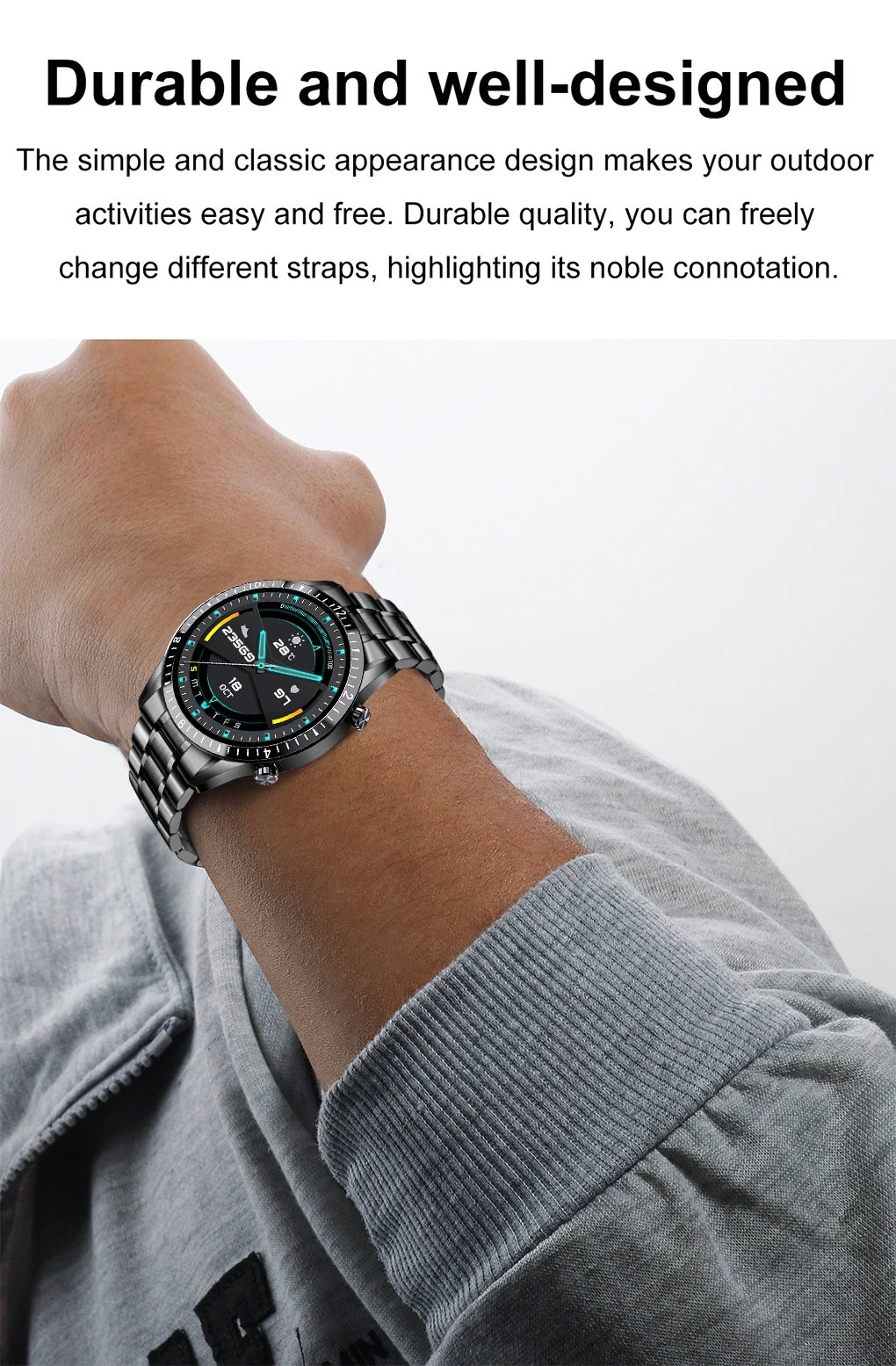 2021 New Smart Watches for Men Full Touch Screen Sports Fitness for Samsung ios smartwatch Mens box 4 Hee96dbe25d5d4af2bf2179cc073536b2K