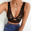 Sexy Women  Deep V Floral Lace Lingerie Bralette Crop Top Unpadded e Bra Sheer Mesh Bra ► Photo 3/6