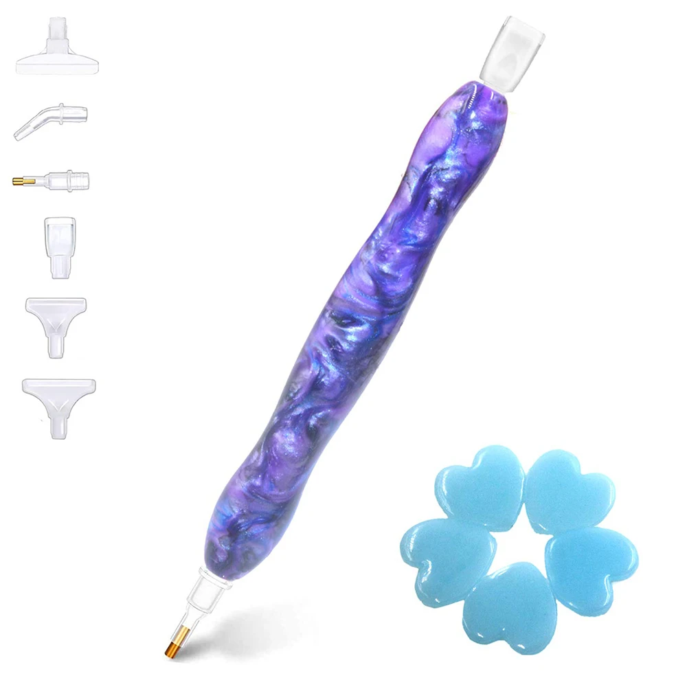 5D Diamond Painting Tool Crystal Resin Point Drill Pen And Clay For Square/Round Rhinestone Art Diamond Embroidery Accessories