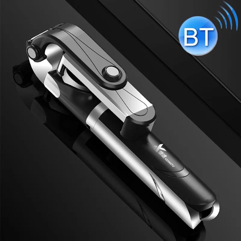 black white Мульти-Функция в прямом эфире Мобильный Bluetooth палку для селфи штатив PUO88 - Цвет: black white