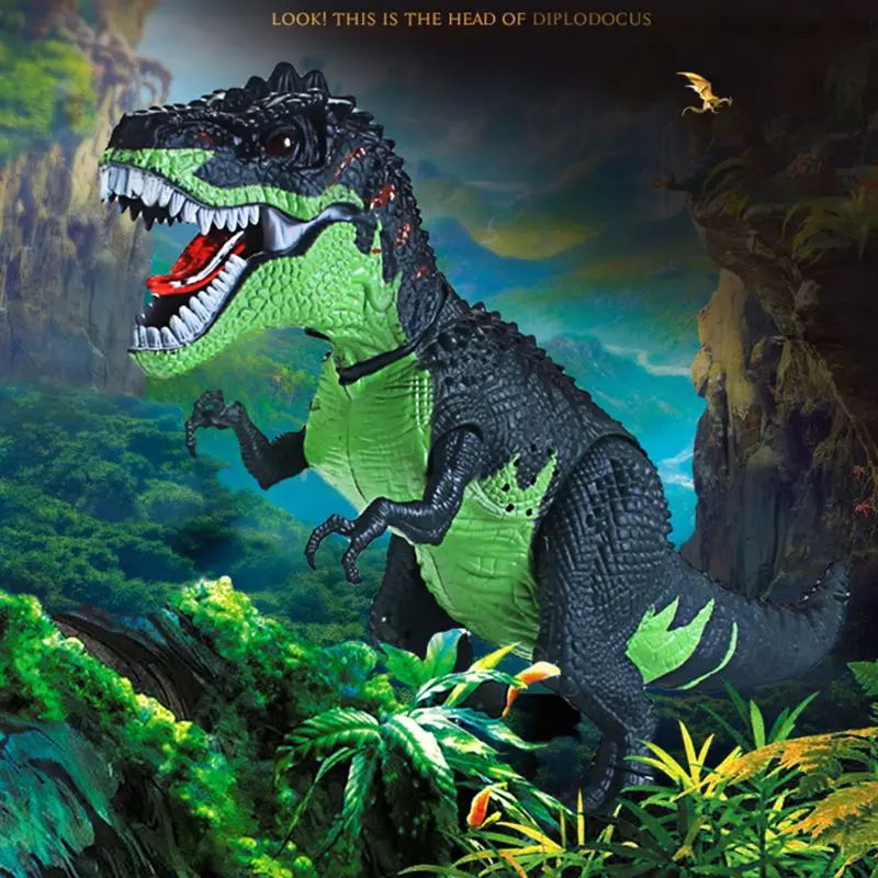 T-Rex динозавр модель моделирование ходячий светильник проекция электрическая игрушка для мальчиков