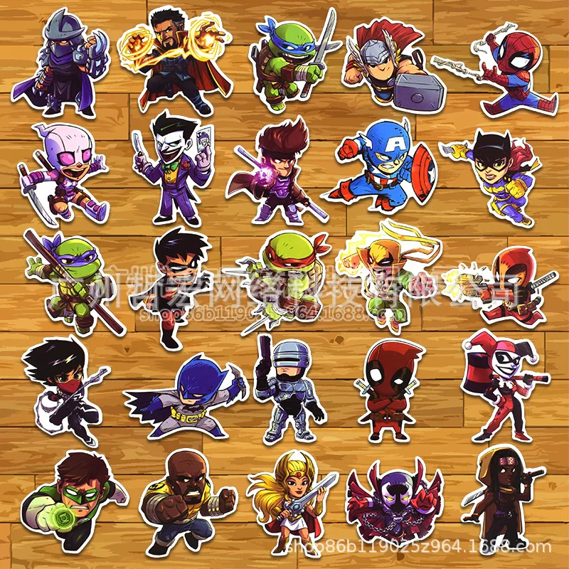 100 шт./упак. Прохладный Super Hero наклейки Marvel детская игрушка наклейка "Мстители" Бомба для катания на скейтборде Чемодан ноутбук Тетрадь автомобиля ТВ