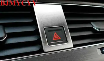 

BJMYCYY Automotive warning lamp switch stainless steel decorative patch for VW Volkswagen Golf MK7 2014