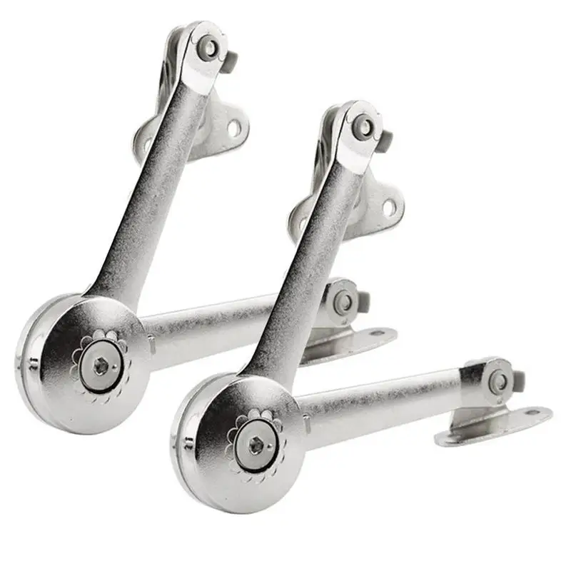 

Support Hinge in Satin Nickel Lid Stay with Soft Close Toy Box Hinge Support Drop Lids of Cabinets Cupboard Wardrobe Max Weight