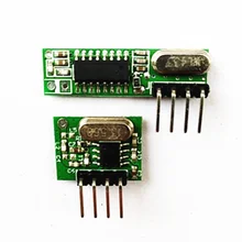 1 комплект Супергетеродинный 433 мгц радиочастотный передатчик и приемник модуль комплект небольшого размера для Arduino uno Diy наборы 433 МГц пульт дистанционного управления