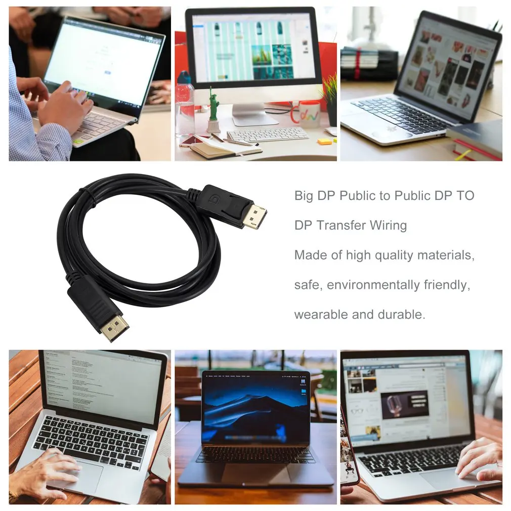 Displayport кабель Соединительный Displayport Line 1,8 м 3 м большой Dp папа-папа Displayport адаптер Соединительный кабель