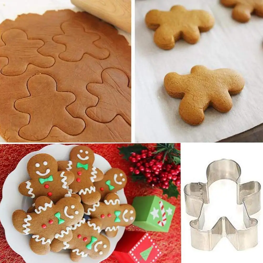 

6PCS Cookie Tools Cutter Mould Biscuit Press Icing Christmas Mold Wholesale Gadgets Dessert Tools Kitchen Set Stamp Y8Z2