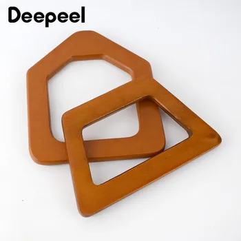 

Deepeel1pair/3pairs 14X12cm/8.6X14cm Wood Kiss Clasp Handles Clip Buckles Manual DIY Bag Purse Making Decorative Accessory BF091