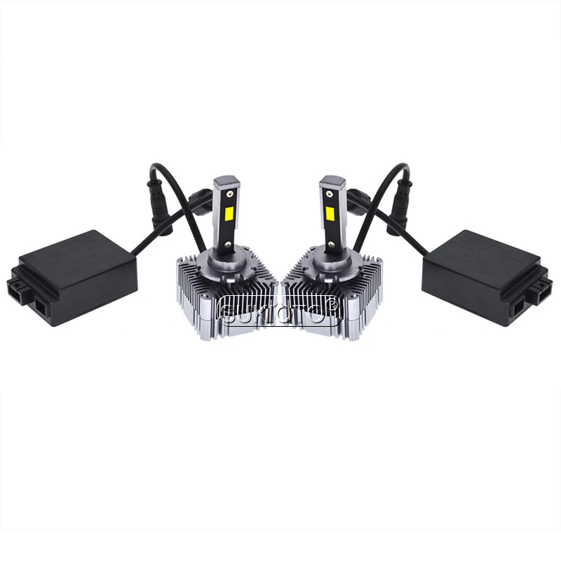 SUKIOTO 2PCS Car Headlight Bulbs D1S D2S D3S D4S D5S D8S LED Canbus Error Free 90W 10000LM 6000K White Auto Headllamp Lights (6)
