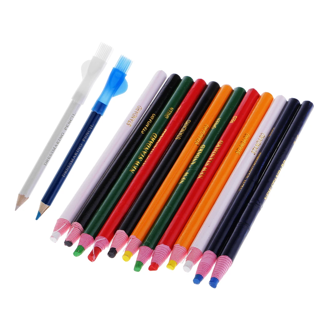 14Pcs Peel Off Markers Tailors Chalk Pen Pencil for Sewing Dressmakers DIY Craft Markers Pens Accessories