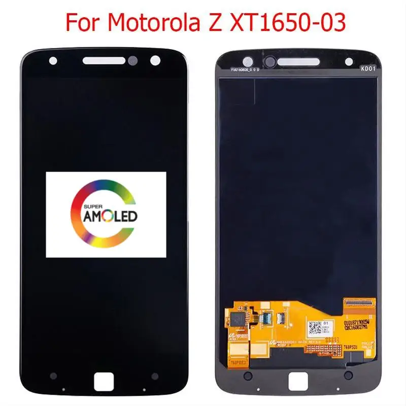 100% tested For Motorola Moto Z xt1650 LCD moto XT1650 Display Screen Touch Digitizer Assembly | Мобильные телефоны и