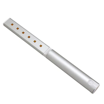 

Portable 6 LED UV Disinfection Light Handheld Rechargeable Disinfection Light UVC for Home, Hotel, Wardrobe, Toilet